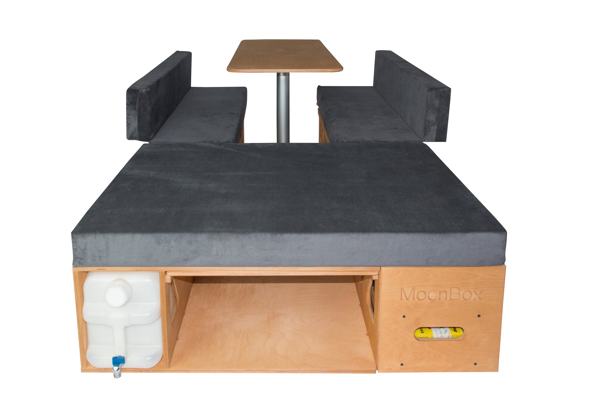 Moonbox Campingbox mit Tisch Van/Bus 115cm Natur