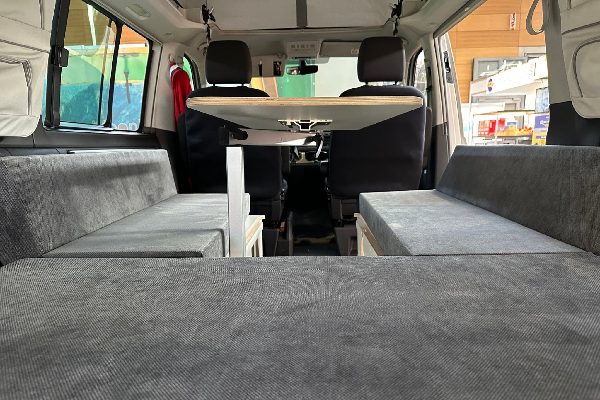 Moonbox Campingbox mit Tisch Van/Bus 124cm Modify Weiß