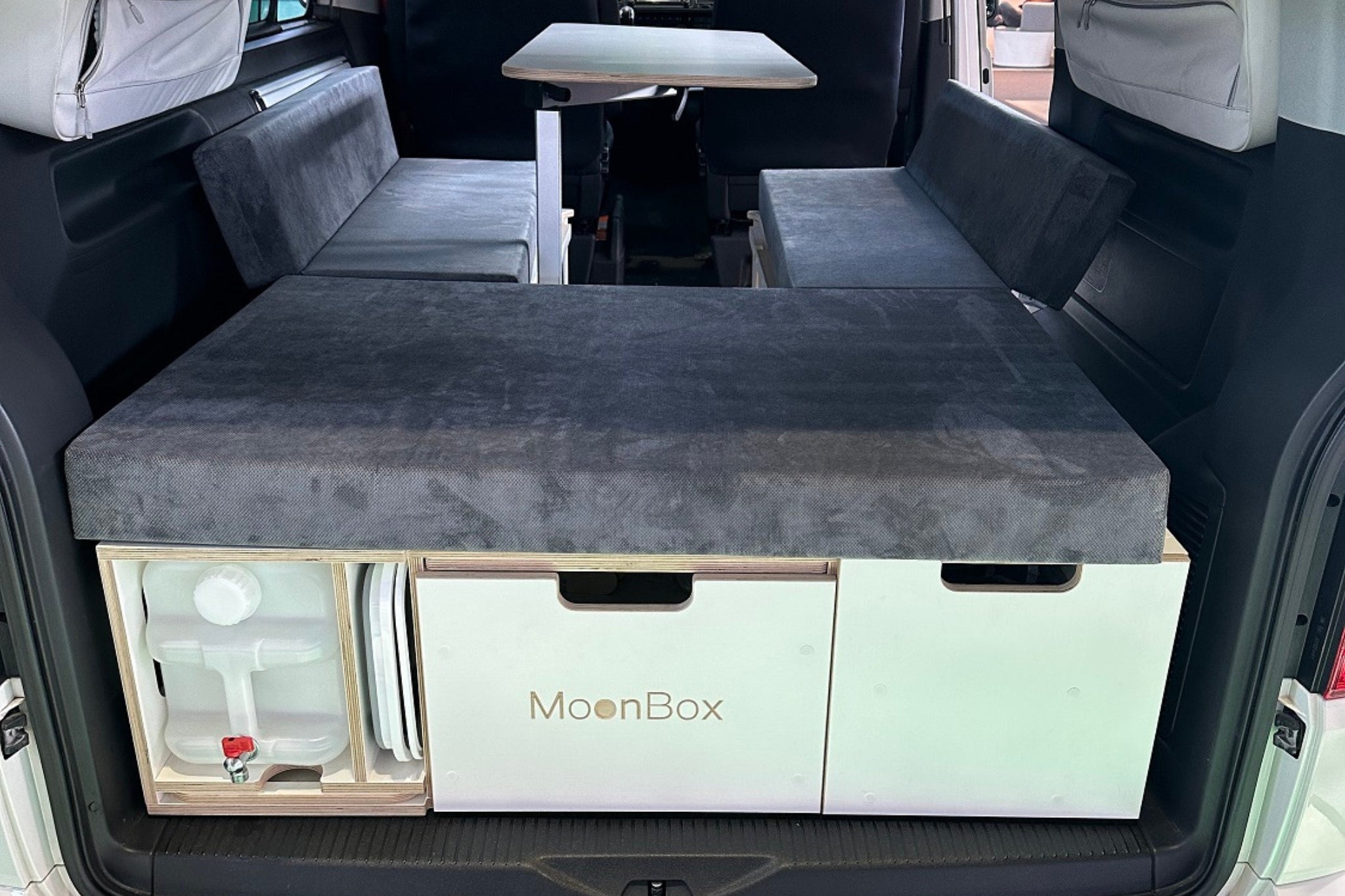 Moonbox Campingbox mit Tisch Van/Bus 124cm Modify Weiß