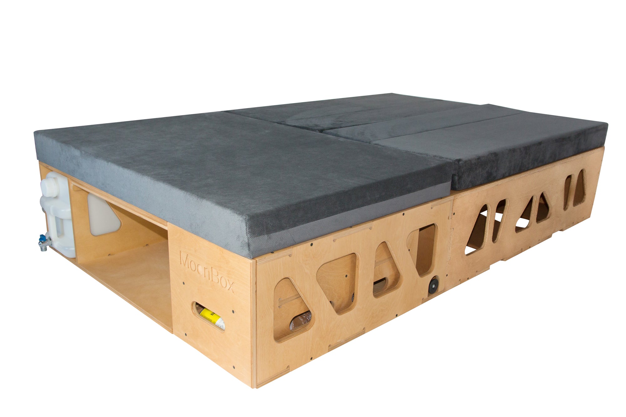 Moonbox Campingbox mit Tisch Van/Bus 115cm Natur