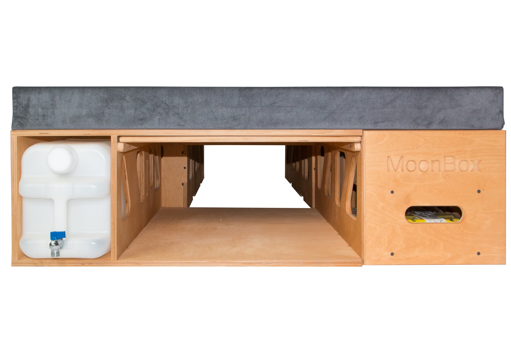 Moonbox Campingbox mit Tisch Van/Bus 115cm Natur