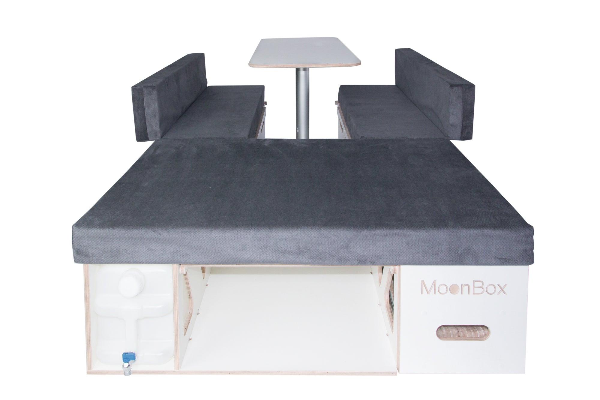 Moonbox Campingbox mit Tisch Van/Bus 115cm Weiß