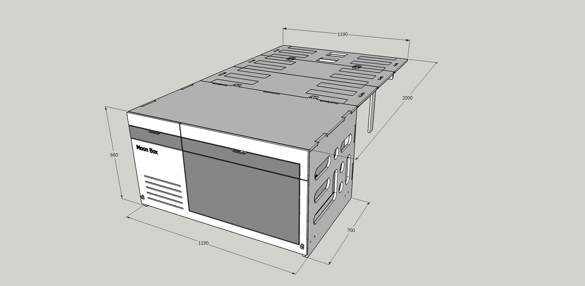 Moonbox Campingbox Van/Bus 119 Premium