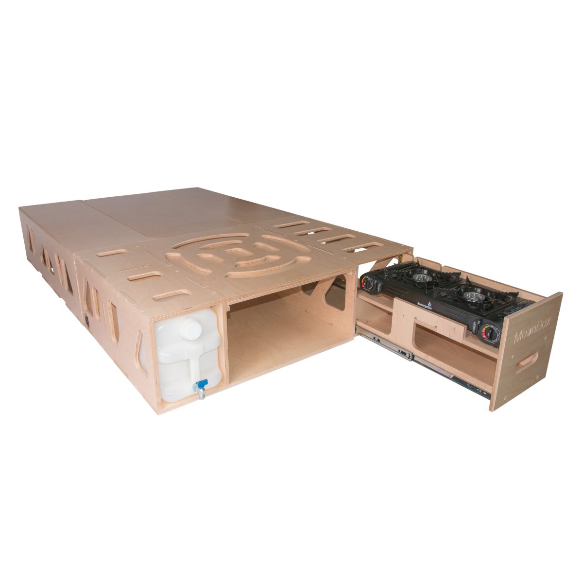 Moonbox Campingbox mit Tisch Van/Bus 115cm UV-Lack