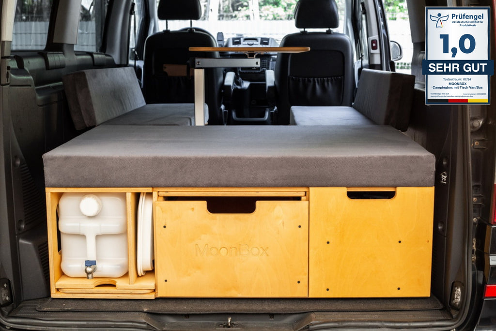 Moonbox Campingbox für Van/Bus mit Tisch Natur