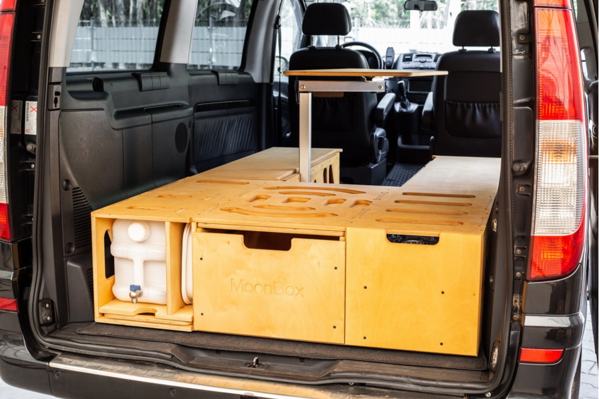 Moonbox Campingbox mit Tisch Van/Bus 119cm Modify Natur