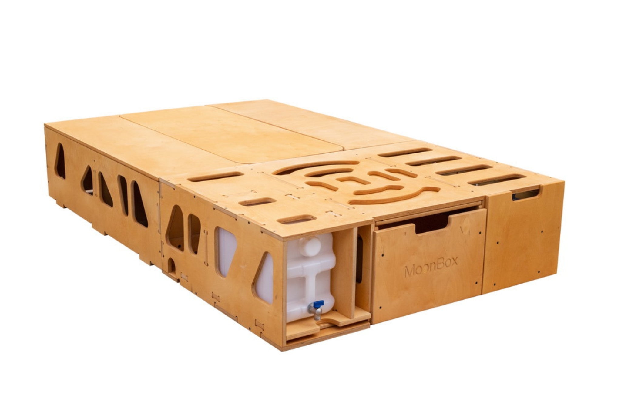 Moonbox Campingbox mit Tisch Van/Bus 124cm Modify Natur