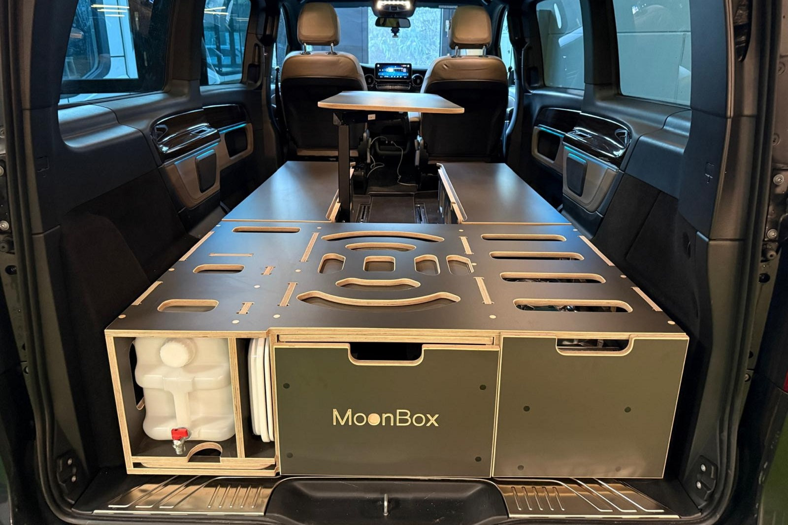 Moonbox Campingbox mit Tisch Van/Bus 115cm Modify Dunkelgrau