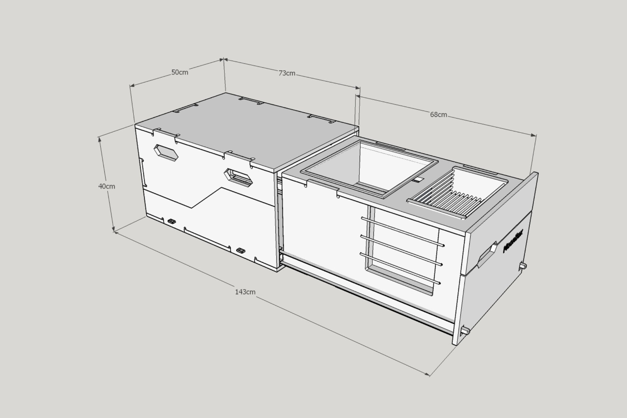Moonbox Kitchenbox - Natur