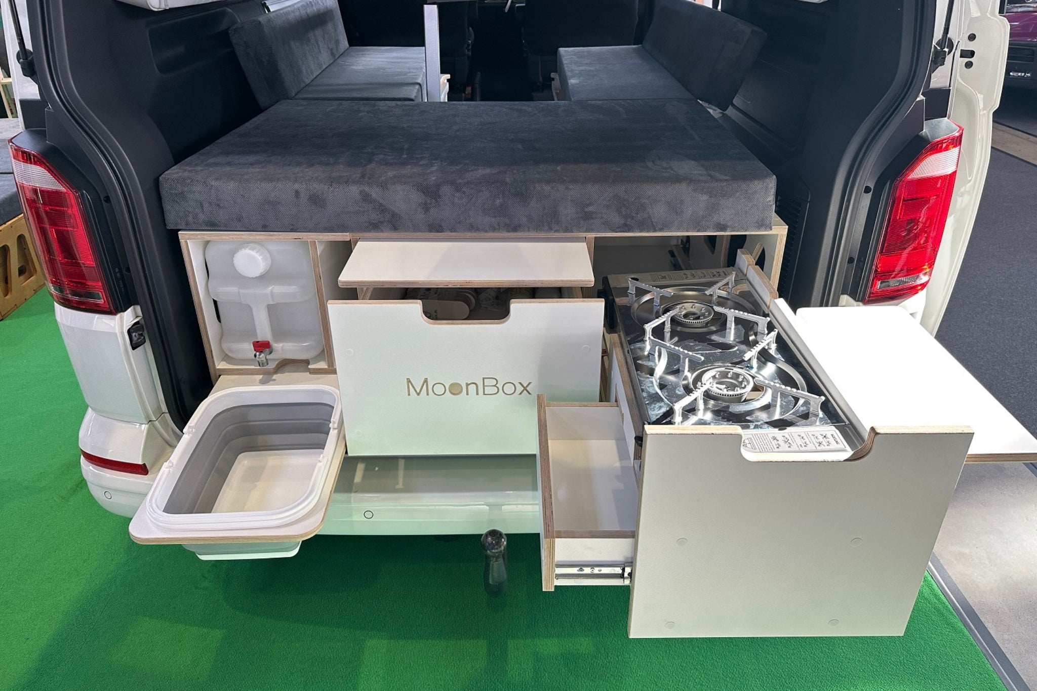 Moonbox Campingbox mit Tisch Van/Bus 119cm Modify Weiß