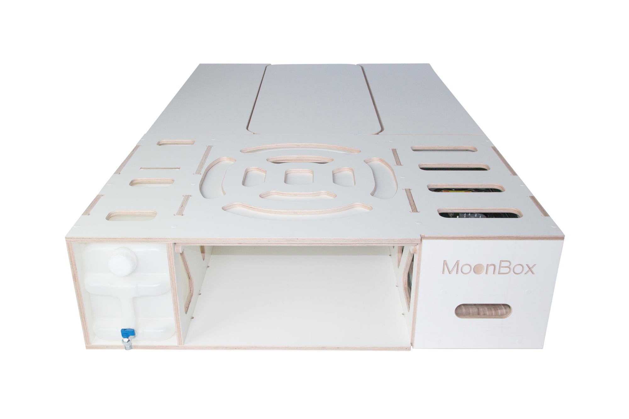 Moonbox Campingbox mit Tisch Van/Bus 115cm Weiß