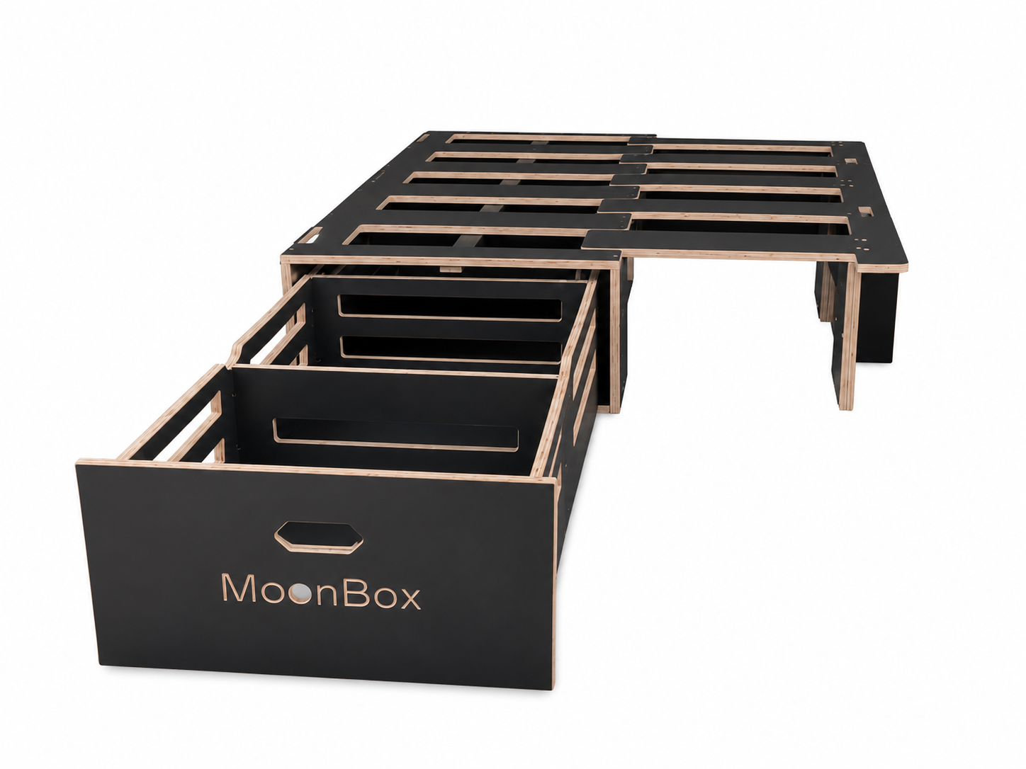 Moonbox Campingbox Schlafsystem Minivan 67cm CADDY Dunkelgrau