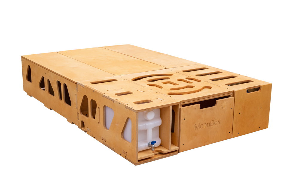 Moonbox Campingbox mit Tisch Van/Bus 124cm Modify Natur
