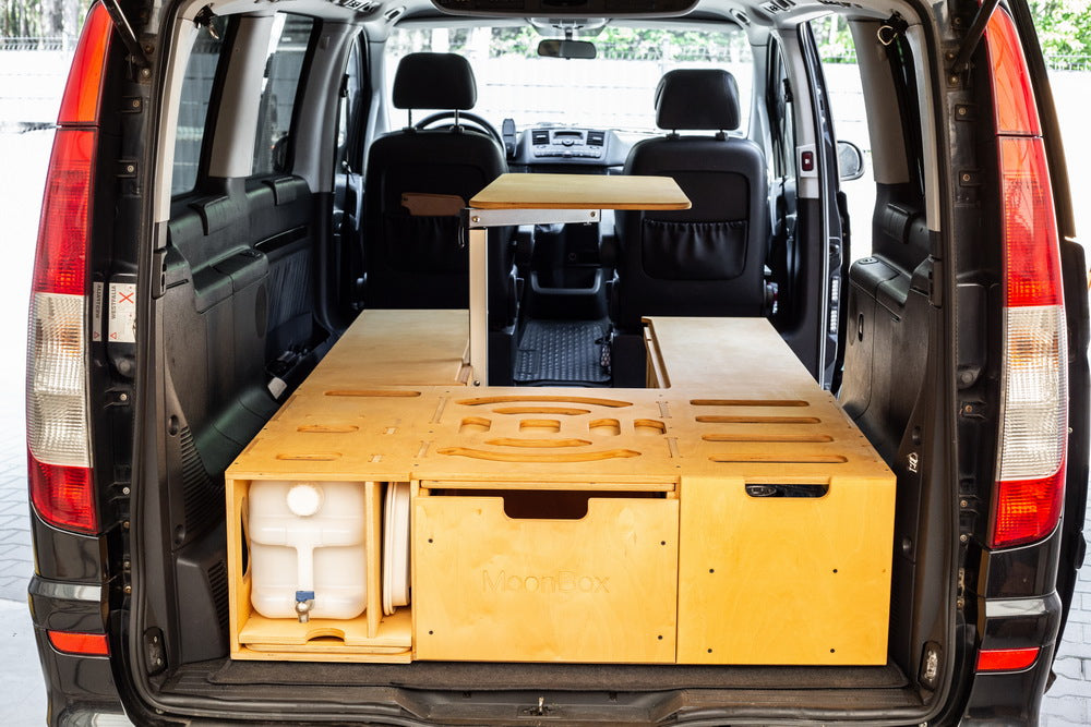 Moonbox Campingbox mit Tisch Van/Bus 119cm Modify Natur