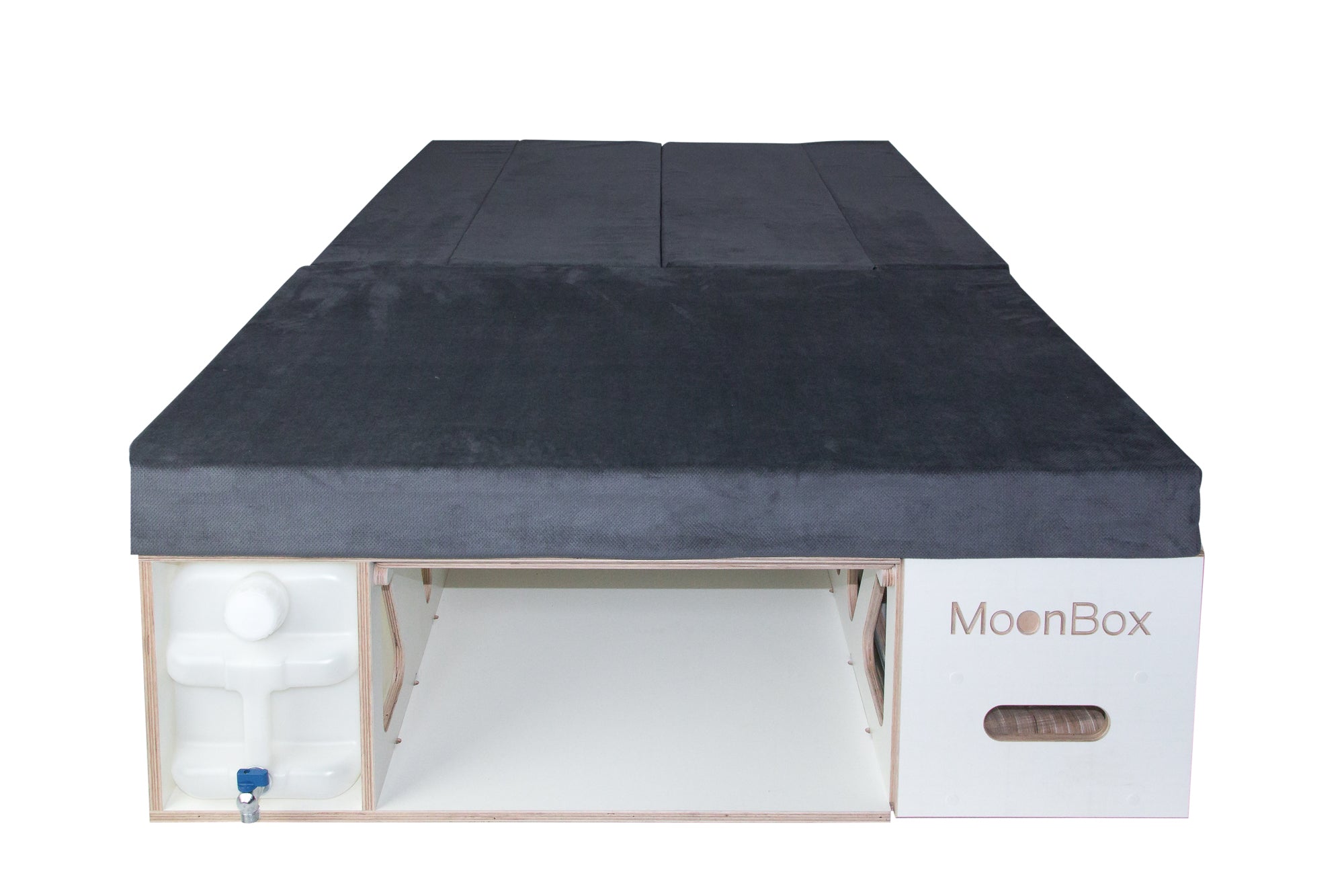 Moonbox Campingbox mit Tisch Van/Bus 124cm Weiß