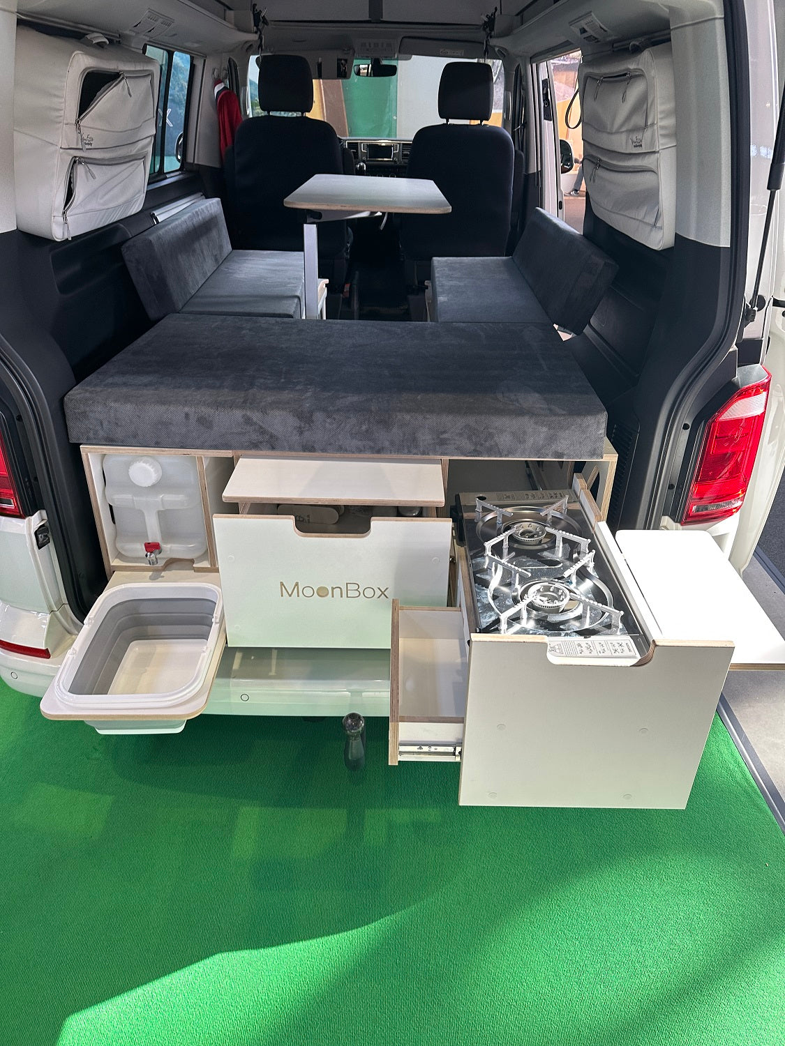 Moonbox Campingbox mit Tisch Van/Bus 124cm Modify Weiß